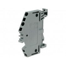 280-641; Splice terminal: rail; 0.08÷2.5mm2; ways: 1; terminals: 3; grey; WAGO