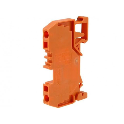 280-902; Splice terminal: rail; 0.08÷2.5mm2; ways: 1; terminals: 2; orange; WAGO