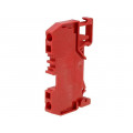 280-903; Splice terminal: rail; 0.08÷2.5mm2; ways: 1; terminals: 2; red; 800V; WAGO