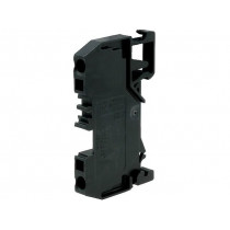 280-905; Splice terminal: rail; 0.08÷2.5mm2; ways: 1; terminals: 2; black; WAGO
