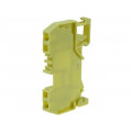 280-906; Splice terminal: rail; 0.08÷2.5mm2; ways: 1; terminals: 2; yellow; WAGO