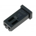 280358; Plug; wire-board; female; AMPMODU MOD II; 2.54mm; PIN: 2; for cable; TE Connectivity