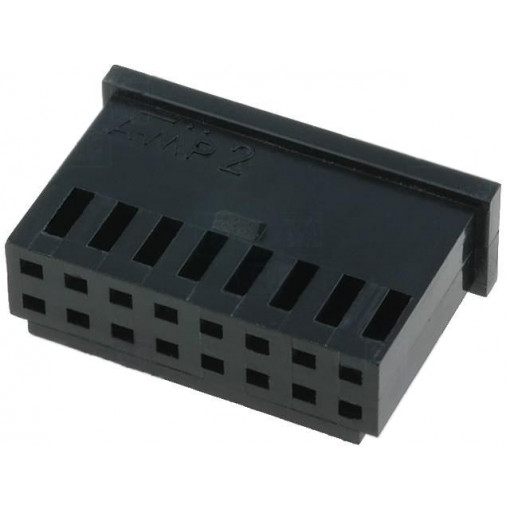 280366; Plug; wire-board; female; AMPMODU MOD II; 2.54mm; PIN: 16; TE Connectivity