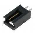 280370-2; Socket; wire-board; male; AMPMODU MOD II; 2.54mm; PIN: 2; THT; TE Connectivity