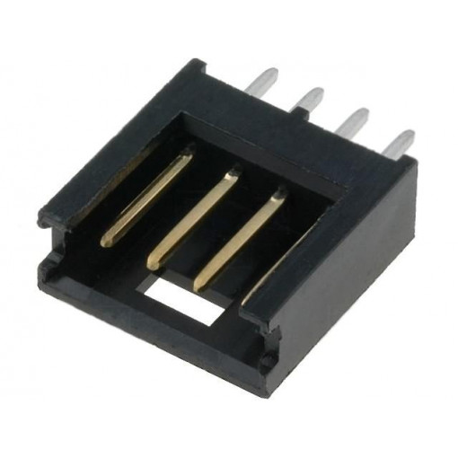 280371-2; Socket; wire-board; male; AMPMODU MOD II; 2.54mm; PIN: 4; THT; TE Connectivity