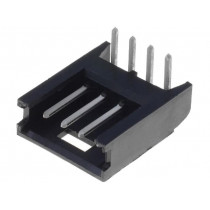 280378-1; Socket; wire-board; male; AMPMODU MOD II; 2.54mm; PIN: 4; THT; TE Connectivity