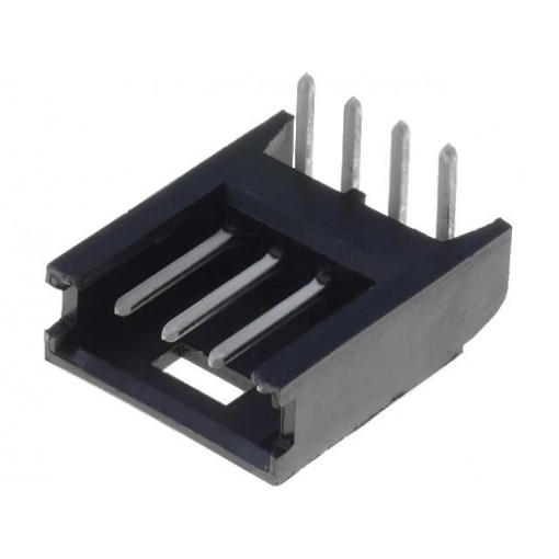 280378-1; Socket; wire-board; male; AMPMODU MOD II; 2.54mm; PIN: 4; THT; TE Connectivity