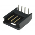280378-2; Socket; wire-board; male; AMPMODU MOD II; 2.54mm; PIN: 4; THT; TE Connectivity