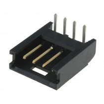 280378-2; Socket; wire-board; male; AMPMODU MOD II; 2.54mm; PIN: 4; THT; TE Connectivity