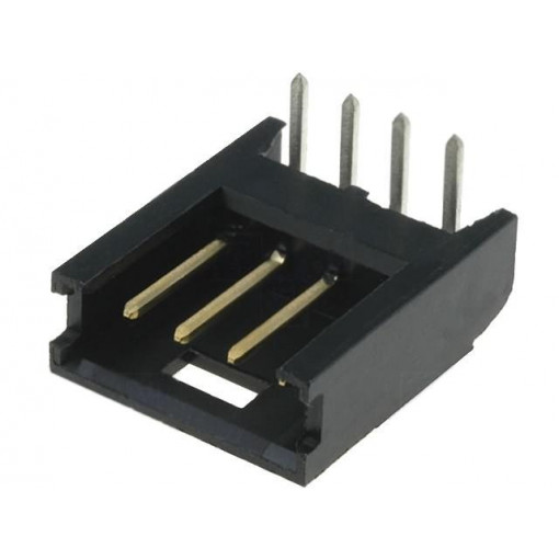 280378-2; Socket; wire-board; male; AMPMODU MOD II; 2.54mm; PIN: 4; THT; TE Connectivity
