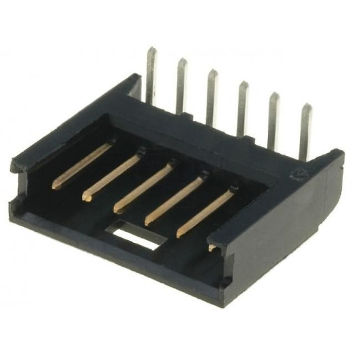 280379-2; Socket; wire-board; male; AMPMODU MOD II; 2.54mm; PIN: 6; THT; TE Connectivity