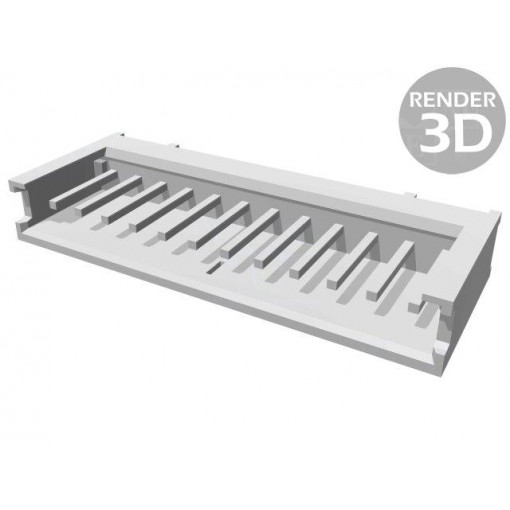 280520-1; Socket; wire-board; male; AMPMODU MOD II; 2.54mm; PIN: 12; THT; TE Connectivity