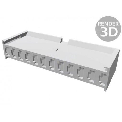 280595; Plug; wire-board; female; AMPMODU MOD I; 3.96mm; PIN: 12; for cable; TE Connectivity