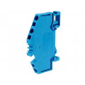 281-651; Splice terminal: rail; 0.08÷4mm2; ways: 1; terminals: 3; blue; 800V; WAGO