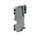 281-901; Splice terminal: rail; 0.08÷4mm2; ways: 1; terminals: 2; grey; 800V; WAGO