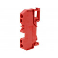 281-903; Splice terminal: rail; 0.08÷4mm2; ways: 1; terminals: 2; red; 800V; WAGO