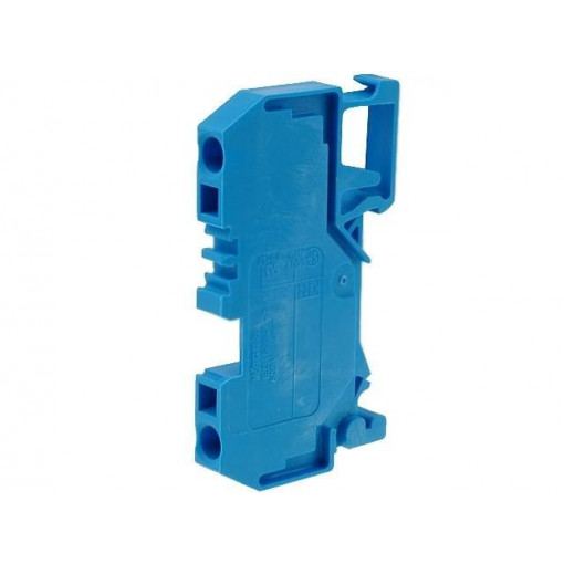 281-904; Splice terminal: rail; 0.08÷4mm2; ways: 1; terminals: 2; blue; 800V; WAGO