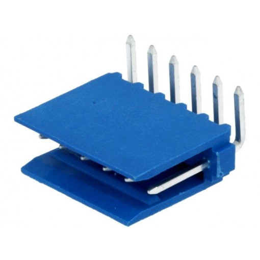 281698-6; Socket; wire-board; male; HE14; 2.54mm; PIN: 6; THT; 3A; tinned; TE Connectivity