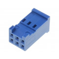 281839-3; Plug; wire-board; female; HE14; 2.54mm; PIN: 6; w/o contacts; TE Connectivity