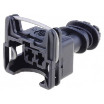 282189-1; Connector: automotive; JPT; plug; female; PIN: 2; for cable; black; TE Connectivity
