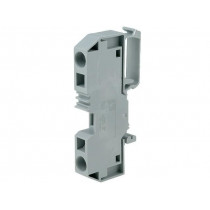 283-901; Splice terminal: rail; 0.2÷16mm2; ways: 1; terminals: 2; grey; 800V; WAGO