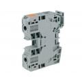 285-135; Splice terminal: rail; 6÷35mm2; ways: 1; terminals: 2; grey; 1kV; WAGO