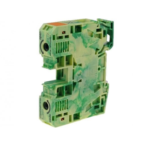 285-137; Splice terminal: rail; 6÷35mm2; ways: 1; terminals: 2; yellow-green; WAGO