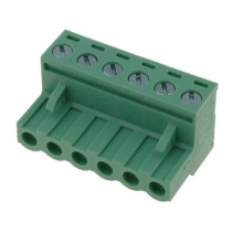 2EDGK-5.0-06P-14; Pluggable terminal block; 5mm; ways: 6; straight; plug; female; DEGSON ELECTRONICS 2EDGK-5.0-06P-14; Pluggable terminal block; 5mm; ways: 6; straight; plug; female; DEGSON ELECTRONICS