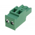 2EDGKA-5.0-02P-14-00AH; Pluggable terminal block; 5mm; ways: 2; angled; plug; female; 320V; DEGSON ELECTRONICS