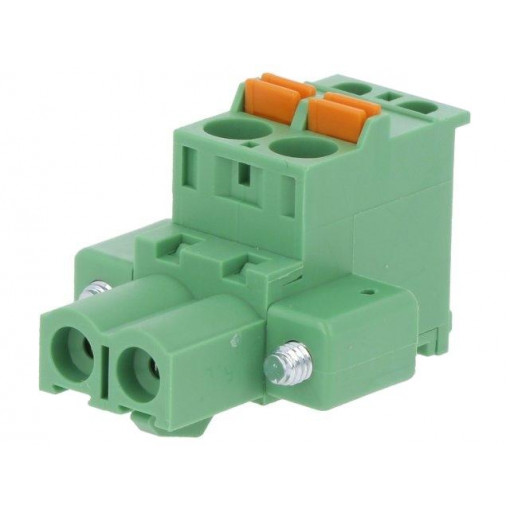 2EDGKDBM-5.0-02P-14-00AH; Pluggable terminal block; 5mm; ways: 2; angled 90°; plug; female; DEGSON ELECTRONICS