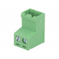 2EDGKR-5.0-02P-14-00AH; Pluggable terminal block; 5mm; ways: 2; straight; plug; male; 320V; DEGSON ELECTRONICS
