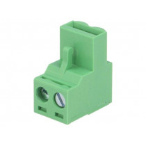 2EDGP-5.0-02P-14-100AH; Pluggable terminal block; 5mm; ways: 2; angled 90°; plug; female; DEGSON ELECTRONICS