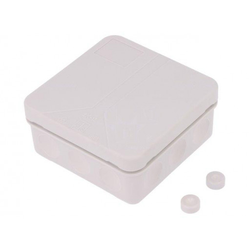 34491201; Enclosure: junction box; X: 85mm; Y: 85mm; Z: 37mm; polypropylene; SPELSBERG 34491201; Enclosure: junction box; X: 85mm; Y: 85mm; Z: 37mm; polypropylene; SPELSBERG