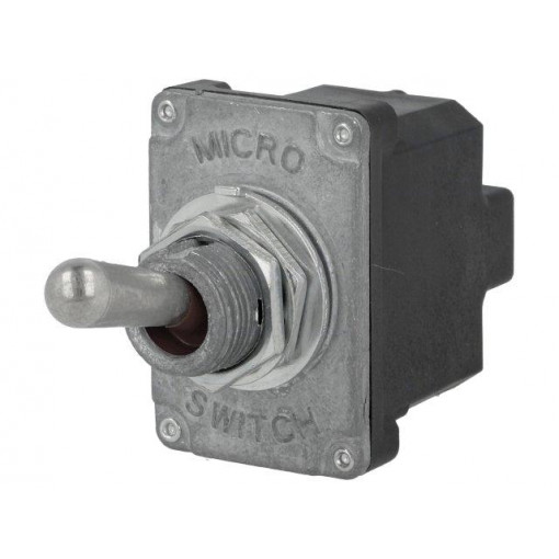 2NT1-1; Switch: toggle; Pos: 3; DP3T; ON-OFF-ON; 6A/230VAC; 15A/28VDC; IP67; HONEYWELL