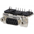3-106505-2; D-Sub; PIN: 9; socket; female; angled 90°; THT; UNC4-40; 0.76um; TE Connectivity 3-106505-2; D-Sub; PIN: 9; socket; female; angled 90°; THT; UNC4-40; 0.76um; TE Connectivity