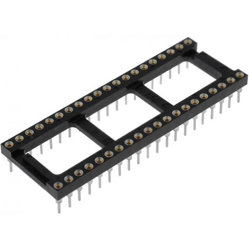 3-1571552-2; Socket: DIP; PIN: 40; Pitch: 2.54mm; precision; THT; gold flash; 3A; TE Connectivity