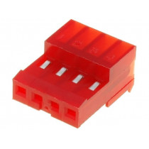 3-640440-4; Plug; wire-board; female; PIN: 4; 2.54mm; IDC; for cable; MTA-100; TE Connectivity