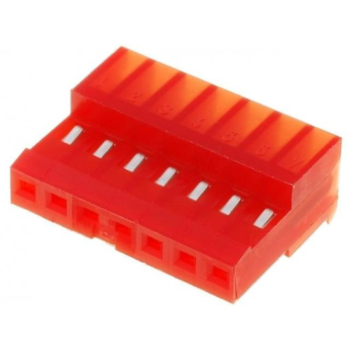 3-640440-7; Plug; wire-board; female; PIN: 7; 2.54mm; IDC; for cable; MTA-100; TE Connectivity