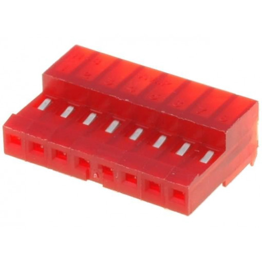 3-640440-8; Plug; wire-board; female; PIN: 8; 2.54mm; IDC; for cable; MTA-100; TE Connectivity