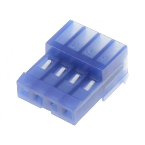 3-640442-4; Plug; wire-board; female; PIN: 4; 2.54mm; IDC; for cable; MTA-100; TE Connectivity