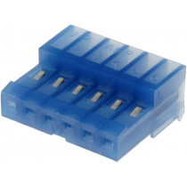 3-640442-6; Plug; wire-board; female; PIN: 6; 2.54mm; IDC; for cable; MTA-100; TE Connectivity