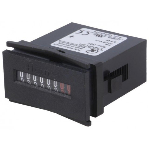 3.240.201.351; Counter: electromechanical; mechanical indicator; working time; KUBLER 3.240.201.351; Counter: electromechanical; mechanical indicator; working time; KUBLER