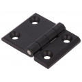 3.509.02; Hinge; Width: 63mm; zinc and aluminium alloy; black; H: 50mm; ROZTOCZE