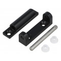 3.531.002-04; Hinge; Width: 24mm; zinc and aluminium alloy; black; H: 66mm; ROZTOCZE