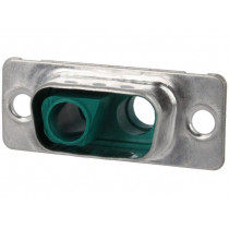 302W2CPXX99A10X; Special D-Sub; PIN: 2(2+0); plug; male/female; for cable; C: 25mm; CONEC