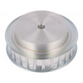 31 AT10   25-200ZA; Belt pulley; AT10; W: 16mm; whell width: 31mm; Ø: 77.7mm; aluminium; OPTIBELT 31 AT10   25-200ZA; Belt pulley; AT10; W: 16mm; whell width: 31mm; Ø: 77.7mm; aluminium; OPTIBELT