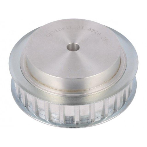 31 AT10   25-200ZA; Belt pulley; AT10; W: 16mm; whell width: 31mm; Ø: 77.7mm; aluminium; OPTIBELT