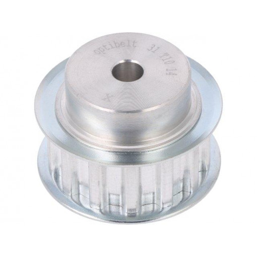 31 T10    14-200ZA; Belt pulley; T10; W: 16mm; whell width: 31mm; Ø: 42.7mm; aluminium; OPTIBELT