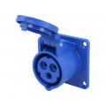 313-6; Connector: AC supply; socket; female; 16A; 230VAC; IEC 60309; IP54; PCE 313-6; Connector: AC supply; socket; female; 16A; 230VAC; IEC 60309; IP54; PCE