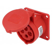 314-6; Connector: AC supply 3-phase; socket; female; 16A; 400VAC; IP44; PCE